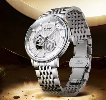 Mark Fairwhale FW-6037 Men’s Mechanical Open-Heart Watch