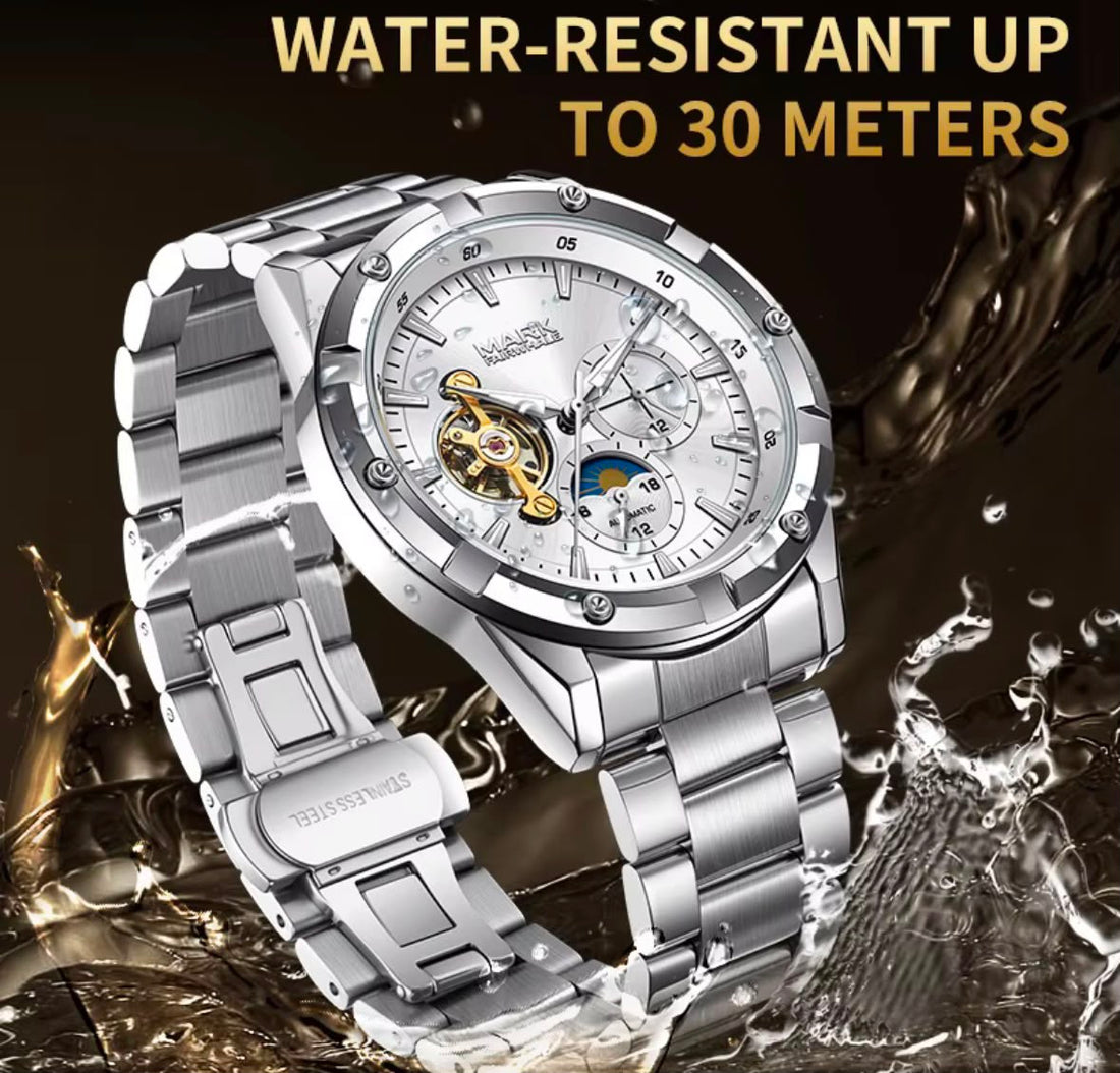 Mark Fairwhale FW-6024 Men’s Automatic Stainless Steel Business Watch