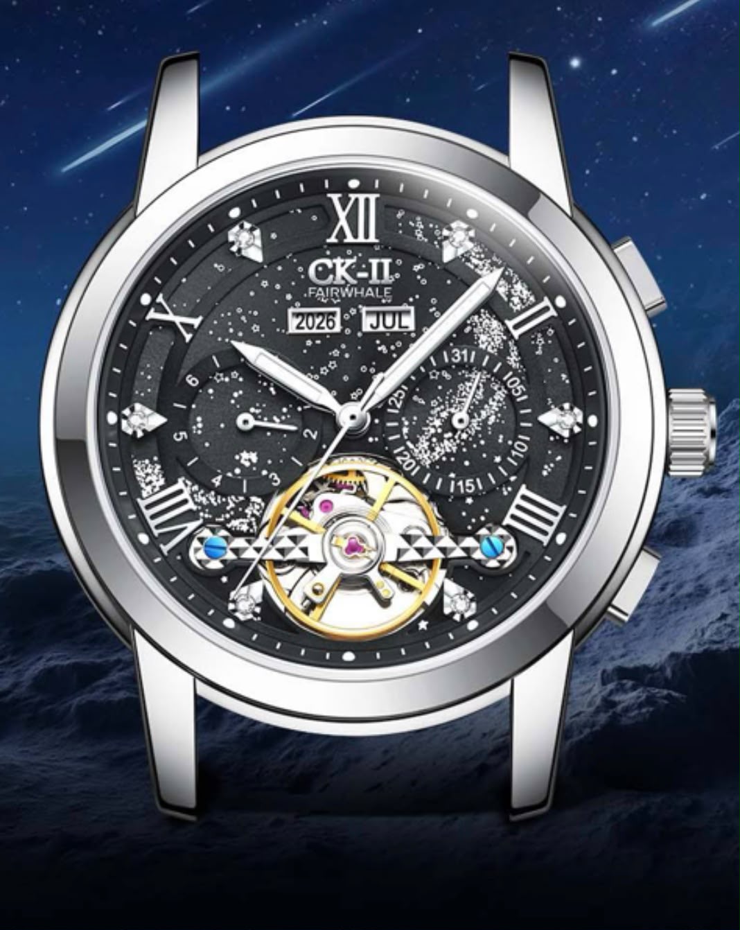CK-II Fairwhale Men’s Automatic Mechanical Watch (Model FW-6055)